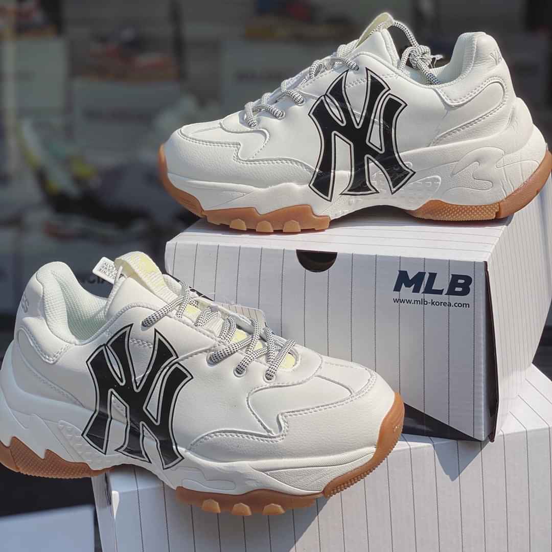 1 SỈ giày MLB NY trắng chữ đen F1 2020  Nguồn sỉ giày sneaker tphcm